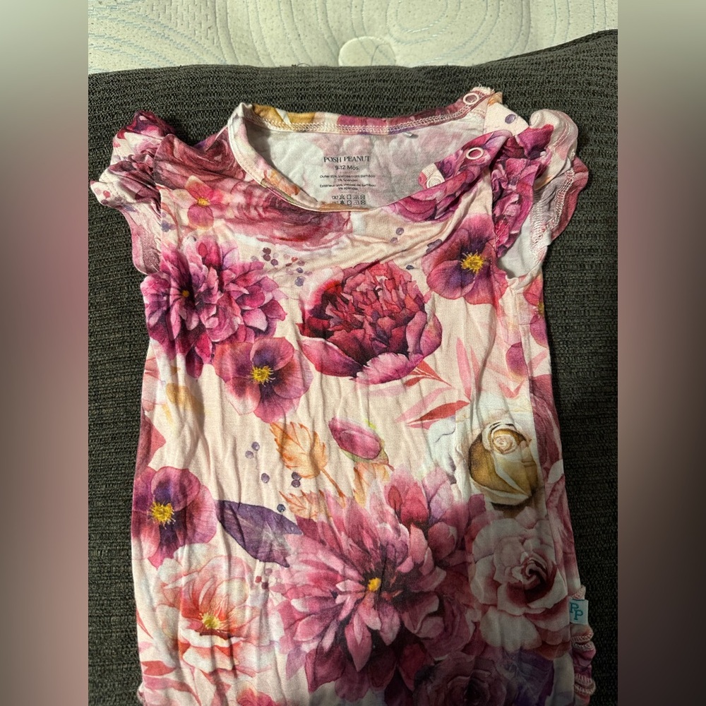 Posh Peanut Pink Floral Bodysuit